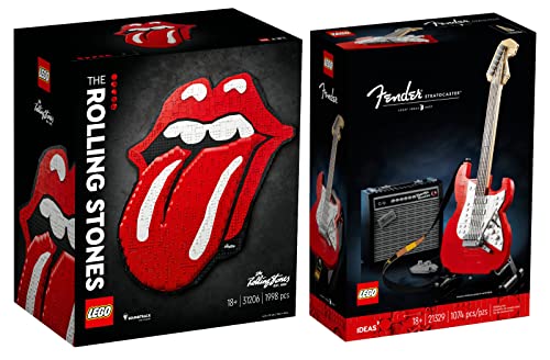 BRICKCOMPLETE Lego 2er Set: 31206 The Rolling Stones & 21329 Fender Stratocaster
