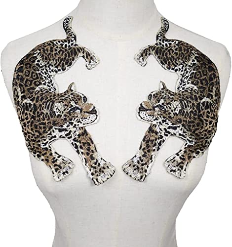 ERGUI Leopard -Patches Nähen Kleidung Stickerei Biker Patch Applique Kleidung T -Shirt Frauen Aufkleber Scrapbooking