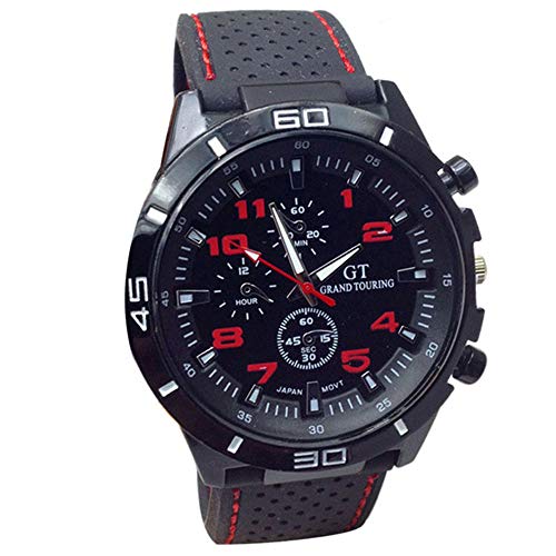 Doingshop Rote Uhr Sport Geschäfts Silikon Intelligente Uhr Der Männer Fitness Wasserdicht Armband