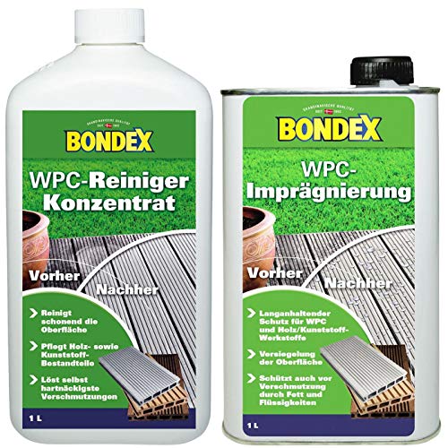 Gardopia Sparpaket: Bondex WPC Reiniger 1 Liter + WPC Imprägnierer 1 Liter