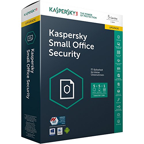 Kaspersky Small Office Security Upgrade | 5 Geräte 5 Mobil 1 Server | 1 Jahr | Windows/Mac/Android | CD in Box | für kleine Unternehmen