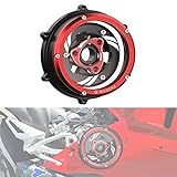 NICECNC Transparent Clutch Deckabdeckung Federhalterungspunkte Clear Clutch Cover Protector Guard Compatible with Ducati Panigale V4S/V4 2018 2019 2020 2021 2022
