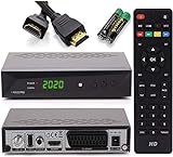[Test GUT *] Anadol HD 222 PRO Sat Receiver - digital für Satellitenschüssel - mit AAC-LC Audio, PVR Aufnahmefunktion & Timeshift - UNICABLE, HDMI HDTV SCART, Astra Hotbird vorsortiert + HDMI Kabel
