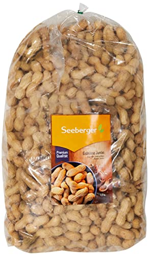 Seeberger Erdnüsse Jumbo Riesen: Große Erdnüsse in Schale - schonend geröstet - intensiver Geschmack mit zartem Butter-Aroma (1 x 2,5 kg)