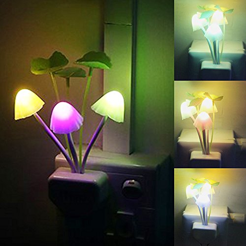 Nachtlicht mit Smart Sensor, romantische Farbwechsel, Pilz Lotus Leaf Lampe.