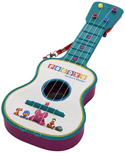 Reig Pocoyo 4-Saiten Gitarre,Blau/Rosa Sortiert