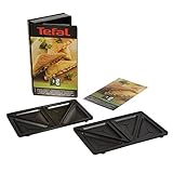 Tefal XA800212 Collection Set Snack Sandwich-Platte, dreieckig, Rezeptbuch mit 4,4 x 15,5 x 24,2 cm