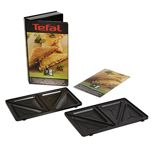 Tefal XA800212 Collection Set Snack Sandwich-Platte, dreieckig, Rezeptbuch mit 4,4 x 15,5 x 24,2 cm