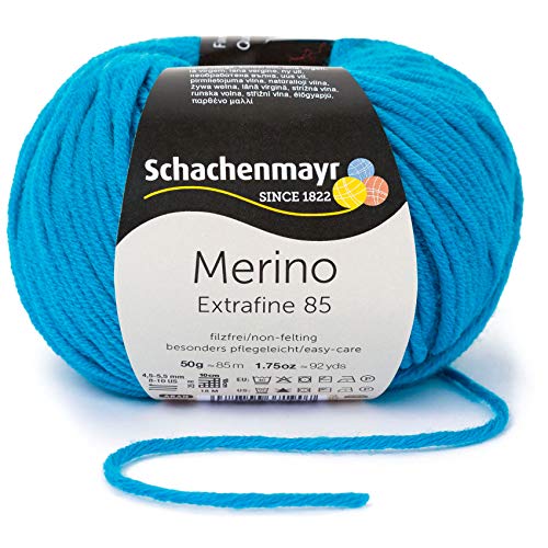 Schachenmayr Merino Extrafine 85 9807554-00268 capri Handstrickgarn, Schurwolle