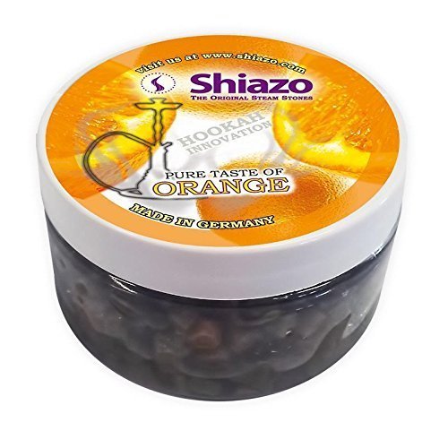 Shiazo 100gr. Dampfsteine Stein Granulat - Nikotinfreier Tabakersatz 100g (Orange 100g)