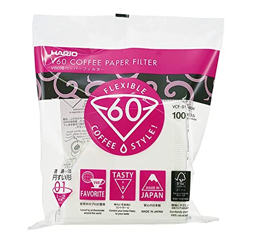Hario Hario VCF-01-100W Kaffee filter , Weiß