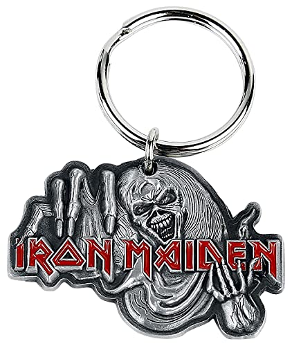 Unbekannt Iron Maiden The Number of The Beast Unisex Schlüsselanhänger Standard Zinklegierung Band-Merch, Bands
