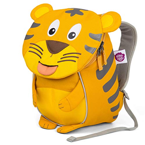 Affenzahn Kleiner Freund - Kindergartenrucksack für 1-3 Jährige Kinder im Kindergarten und Kinderrucksack für die Kita Tiger - Gelb