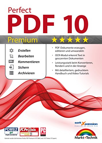 Perfect PDF 10 PREMIUM inkl. OCR Modul PDFs Erstellen, Bearbeiten, Umwandeln, Sichern, Kommentare hinzufügen, Formulare ausfüllen | 100% Kompatibel mit Adobe Acrobat