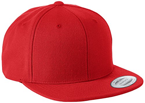 Yupoong Unisex Classic Snapback Cap Kappe, red, Einheitsgröße