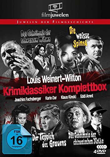Louis Weinert-Wilton - Krimiklassiker Komplettbox (Der Teppich des Grauens / Die weiße Spinne / Das Geheimnis der schwarzen Witwe / ..chinesischen Nelke) - Filmjuwelen [4 DVDs]