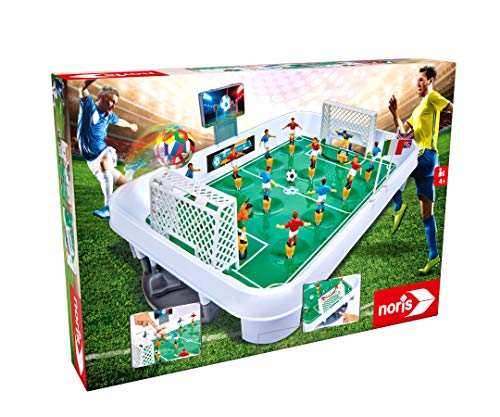 Noris 606174469 - Tisch Fußball - Der Fußball Arena Spaß für die ganze Familie - Mit Torstandanzeige - Gesamtgröße 25 x 34,5 cm, ab 4 Jahren
