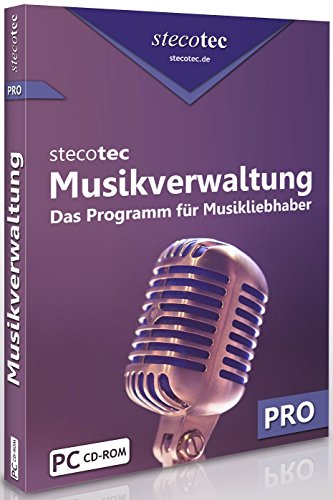 Stecotec Musikverwaltung Pro: CD- und Schallplatten-Sammlung am PC verwalten, Musikverwaltungsprogramm, Musikverwaltungssoftware, Verwaltung, Musiksammlung / Musik ordnen, sortieren & organisieren
