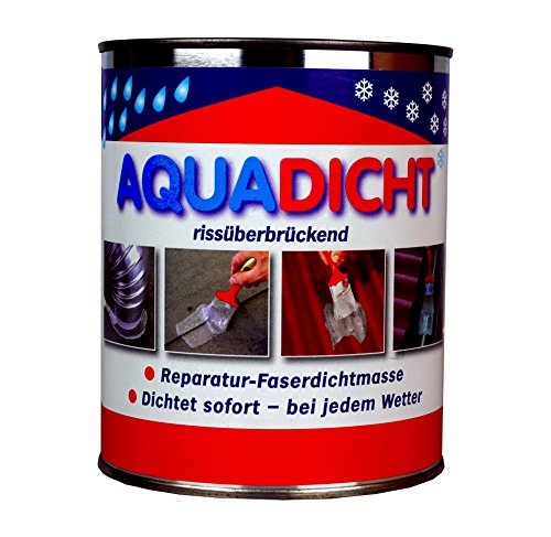 Aqua Dicht - Reparatur Faserdichtmasse 5 kg Eimer grau - Dichtet sofort bei jedem Wetter