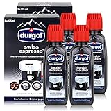 Durgol Swiss Espresso - Spezial-Entkalker - Kaffemaschinen, 4x125ml (4 Pack)