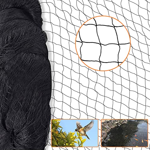 15 m x 15 m Vogelschutznetz Vogelnetz - Teichnetz 5 x 5 cm große Löcher, Gartennetz für Garten, Balkon oder Teich