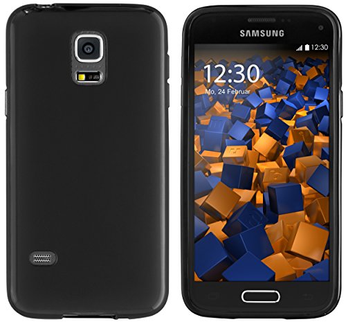 mumbi Hülle kompatibel mit Samsung Galaxy S5 mini Handy Case Handyhülle, schwarz