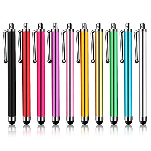 AMOMO Eingabestift 10 Stück Stylus Pen Touchscreen Stift für iPhone Pro Air Mini Samsung Galaxy Huawei Tablets und Alle Smartphone