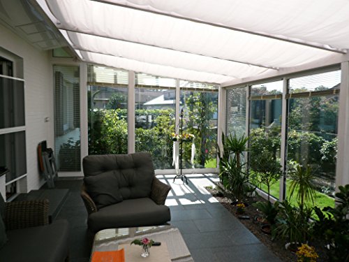 Floracord Sonnensegel Bausatz Universal 420 x 140 cm Uni, weiß, 04-77-03-30P