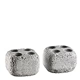 Dampfsteine aus Speckstein für den Saunaofen -Höyrykivet- Löcher: 20 ml x 4, 2 Stück