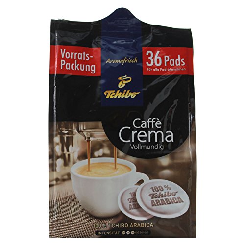 Tchibo Caffè Crema Vollmundig, Kaffeepad für alle gängigen Pad Maschinen, 36 Pads
