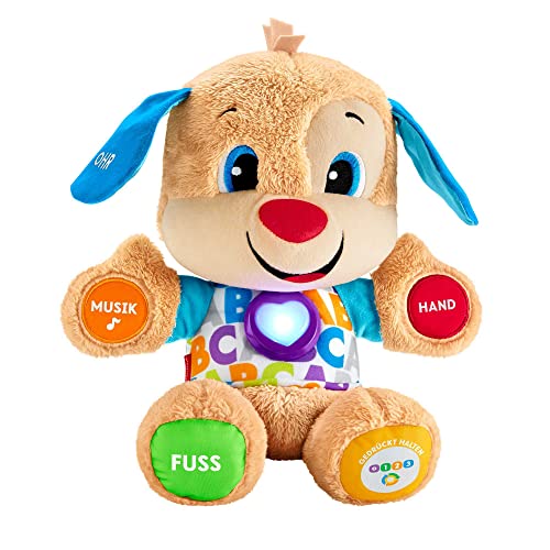 Fisher-Price FPM50 - Lernspaß Hündchen, deutschsprachig, Babyspielzeug ab 6 Monaten