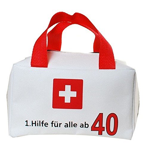 Udo Schmidt GmbH & Co Tasche 1. Hilfe FÜR ALLE AB 40 Geschenkartikel 40. Geburtstag DEKO ZUM BEFÜLLEN