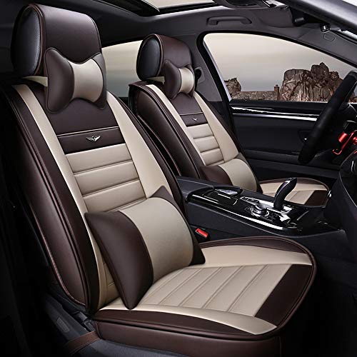 Echtleder Auto Kissen Luxus Sitzbezug Vier Jahreszeiten Universal 360 ° Full Surround Fit Modell (BMW 5er 3er Audi a4la6lq5 Mercedes C200),C