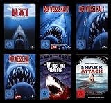 DER WEISSE HAI Teil 1 2 3 4 + in Venedig / Venice + Shark Attack MONSTER HAIE COLLECTION 8 DVD Edition incl. Bonus Dans Sharks & Snow Sharks