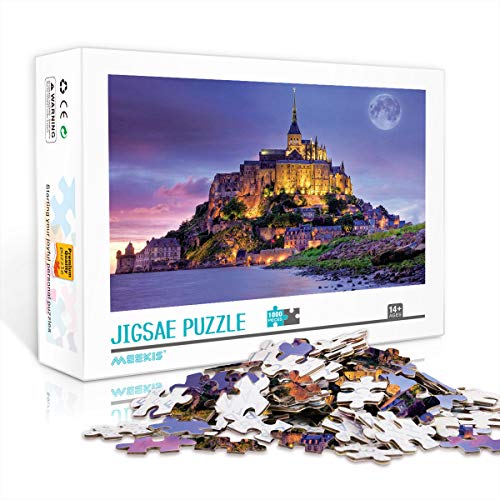 PrintABC Monster Siege Digital HD-Druck Puzzle Süchtig machendes Spielzeug 1000Stk 75x50cm Holzpuzzle