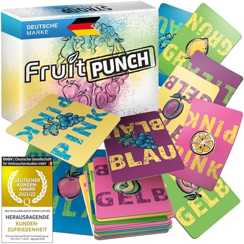 GOODS+GADGETS Fruit Punch Kartenspiel mit Stoop Effekt; Gehirntraining mit Spaßfaktor, Konzentration & Aufmerksamkeit Machen Dich zum Sieger