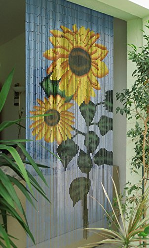 Bambusvorhang Sonnenblume ca. 90 x 200 cm, 551065