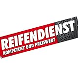KDS Reifenservice - Reifendienst - Räderwechsel Reifen Spannbanner Banner Werbebanner 2 x 0,5 Meter Plakat