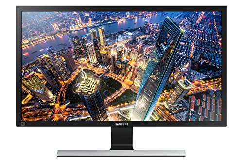 Samsung U28E590D Monitor (HDMI, 28 Zoll, 71,12cm, 1ms Reaktionszeit, 60Hz Aktualisierungsrate, 3840 x 2160 Pixel) schwarz/silber