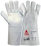 Hase Safety Gloves Unisex Granada Schwei erhandschuhe, Grau, Größe 8 (1er Pack) EU