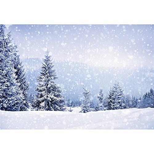 150x100cm Winter verschneite Kulisse Pine Forest Heavy Snow Fotografie Hintergrund Woodland Snowy Scenery Winter Snowfield Landschaft Hintergrund Weihnachten Party Decor Banner