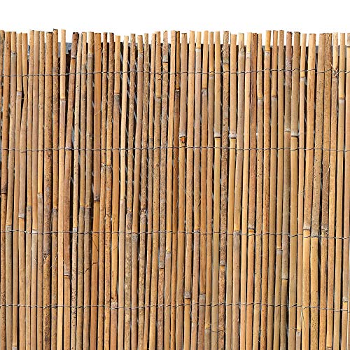 ESTEXO Bambusmatte - Sichtschutzzaun, Gartenzaun, Natur, Bambus, Zaun, Sichtschutz, Windschutz (1,50m x 4,00m)