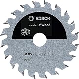 Bosch Accessories 1x Kreissägeblatt Standard for Wood (Holz, Sägeblatt Ø 85 x 15 x 1,1 mm, 20 Zähne, Zubehör Akku Kreissäge)