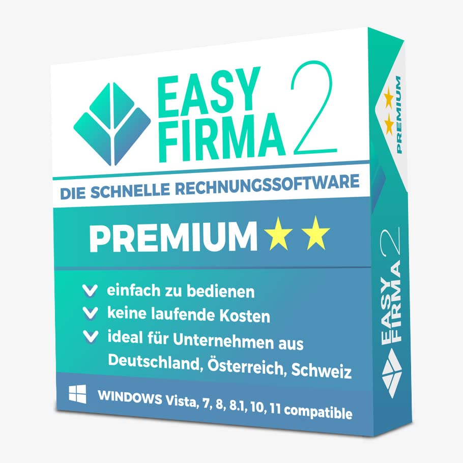 EasyFirma 2 Premium - Lager, Lieferscheine, Gutschriften, Auftragsbestätigungen,...