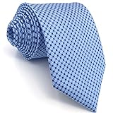 Shlax&Wing Herren Krawatte Blau Punkte Geschäftsanzug Mehrfarbig Seide Geschäftsanzug For Männer Dünne
