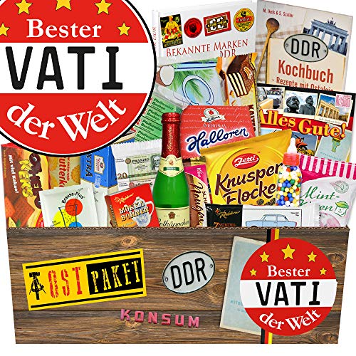 Bester Vater / Süßigkeiten Box DDR / mit Buch / Geschenk Vati