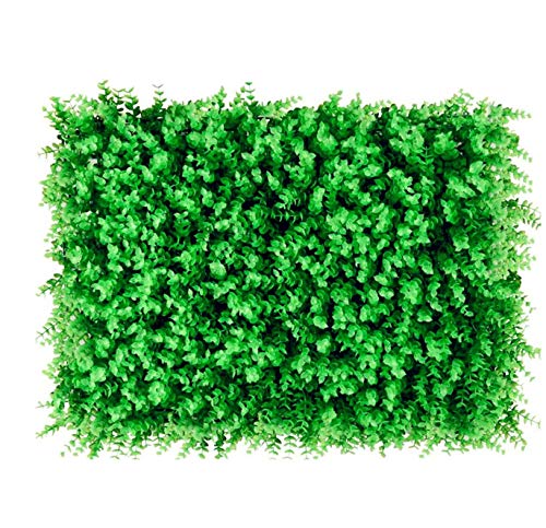 uyoyous 12 Stück Künstliche Hecke Sichtschutz Pflanzenwand Hintergrund Künstliche Ivy Leaf Pflanze UV-Geschützt Wand Dekoration Gartenzaun - 40X60cm