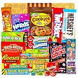 JUMBO USA Original Box | 21 Teile | American Candy Box | USA Import | Snack Box | Box voller Top Produkte | Geburtstag | Geschenkbox für besonderen Anlass | Candy & Bar ®