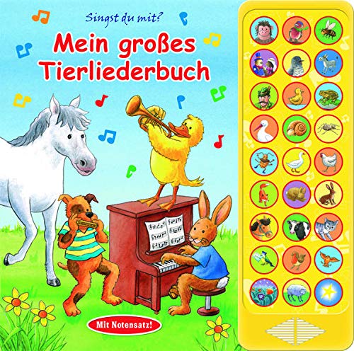 27-Button-Soundbuch - Mein großes Tierliederbuch - 27 bekannte Kinderlieder zum Mitsingen