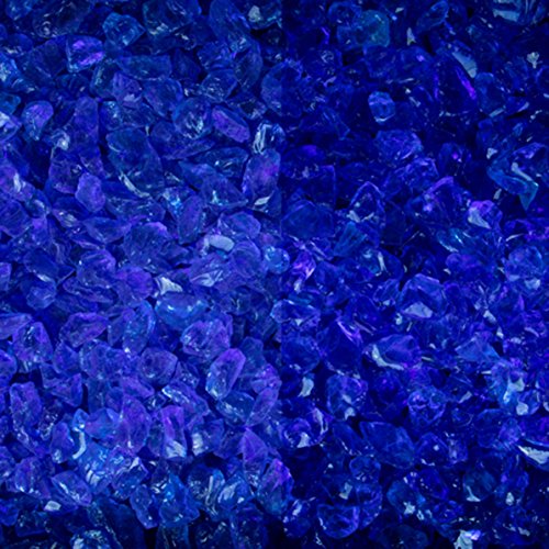 Glassplitt Blue Violet, ungewaschen, 5-10er Korn, Glas Splitt von GSH - 20 kg/Sack